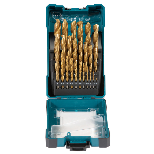 Набор сверл Makita по металлу HSS-TiN 25 шт   D-72235