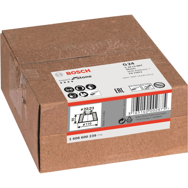 Диск абразивный BOSCH 90-110 мм конусный чашечный К24     1.608.600.239