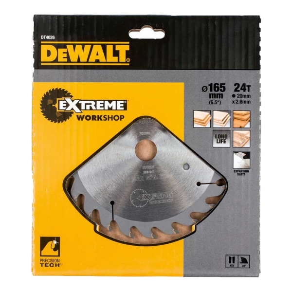 Диск п/п DEWALT DT 4026   165*20*24