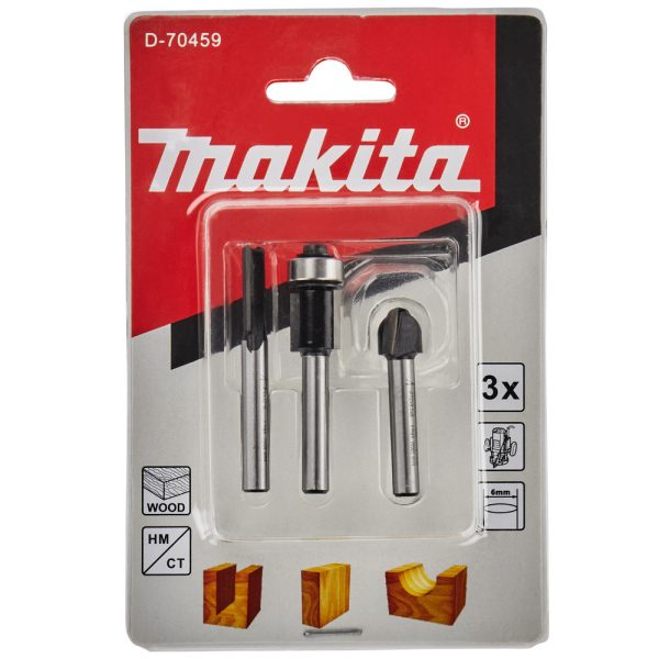 Набор фрез Makita 3шт   D-70459