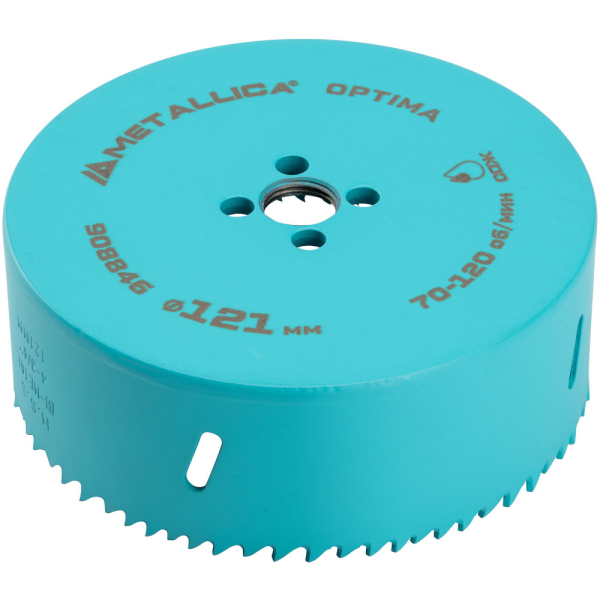 Коронка биметаллическая METALLICA Optima 121 мм 4 3/4" Vario 5/8-18UNF   908846