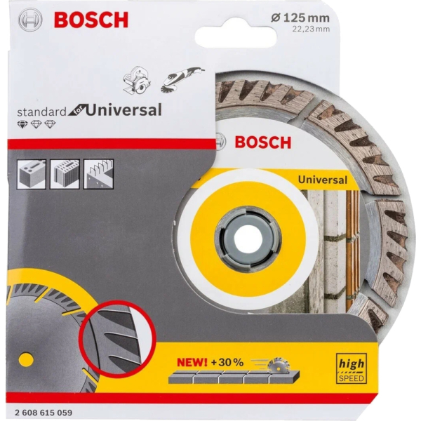 Диск алмазный BOSCH Standard for Universal 125*22.2 сегмент  2.608.615.059