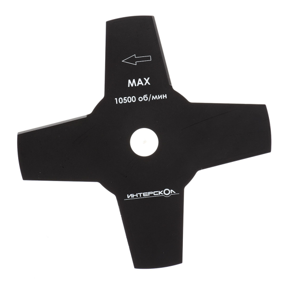 Нож для бензокосы Интерскол 4-х зубчатый 230*25,4 мм