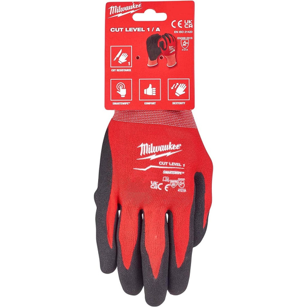 Перчатки Milwaukee с защитой от порезов уровень 1 размер 10 (XL) 12 пар