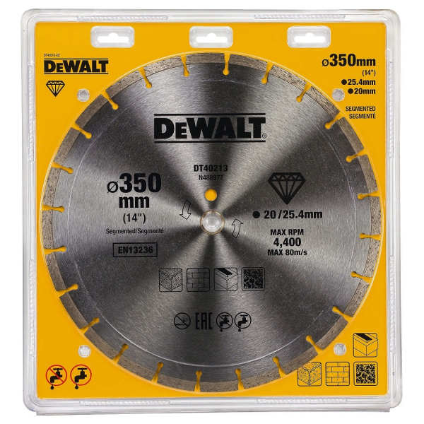 Диск алмазный DEWALT DT 40213 350*25,4 мм сегмент