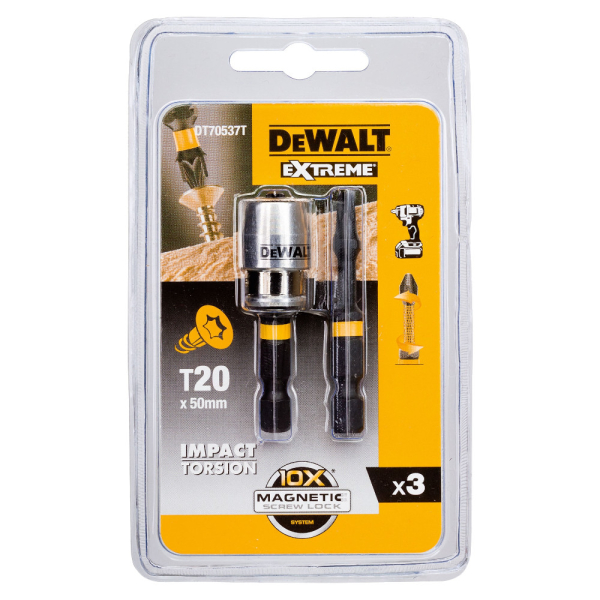 Набор бит DEWALT DT 70537T из 2 штук + магнитный держатель