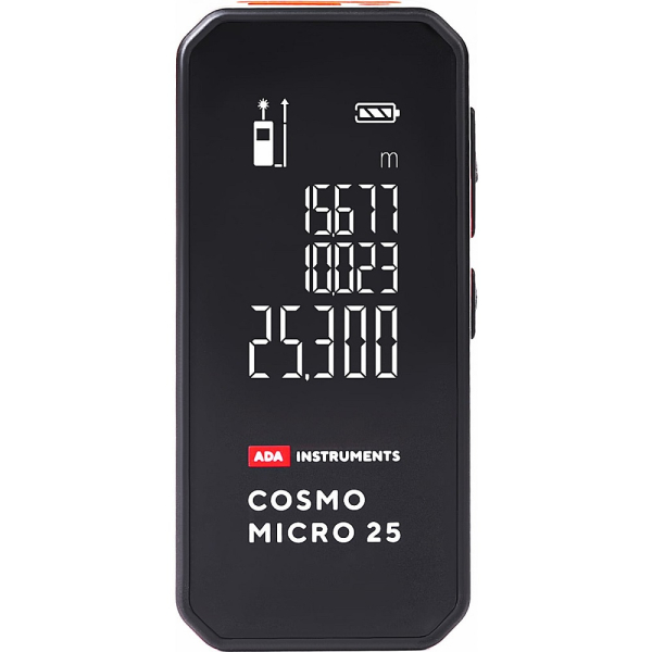 Измеритель длины ADA Cosmo MICRO 25 с литиевым аккумулятором   A00670