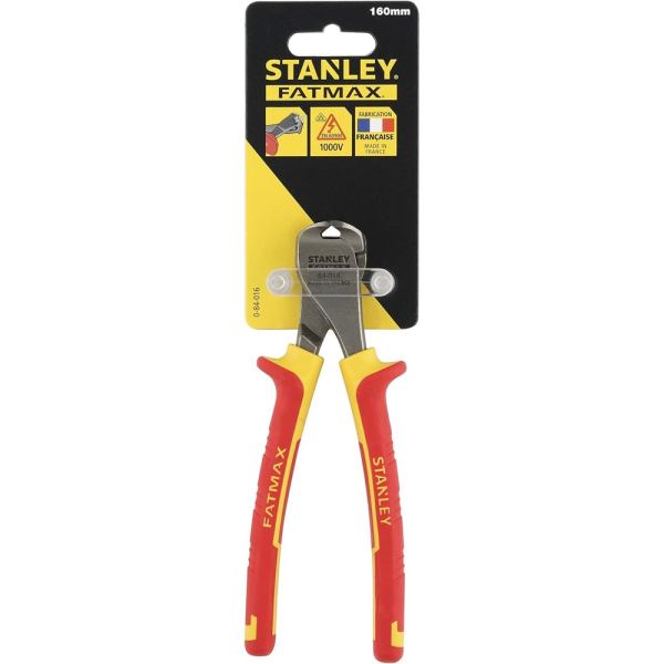 Кусачки STANLEY MAXSTEEL VDE 1000V торцевые изолированные 160мм     0-84-016