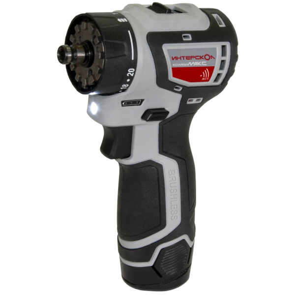 Дрель аккумуляторная Интерскол ДА-10/12В 36 КомбиМАКС (2 аккум. 12v 2Ah Li-Ion, сумка)