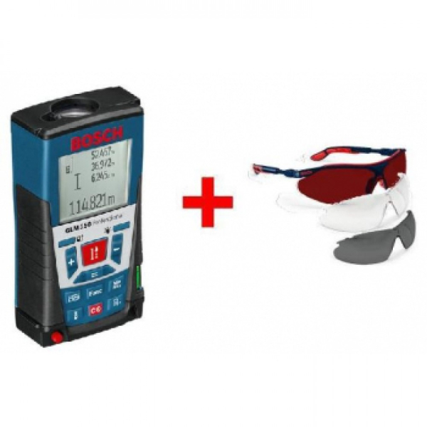 Измеритель длины BOSCH GLM 150+очки UVEX     0.615.994.E04
