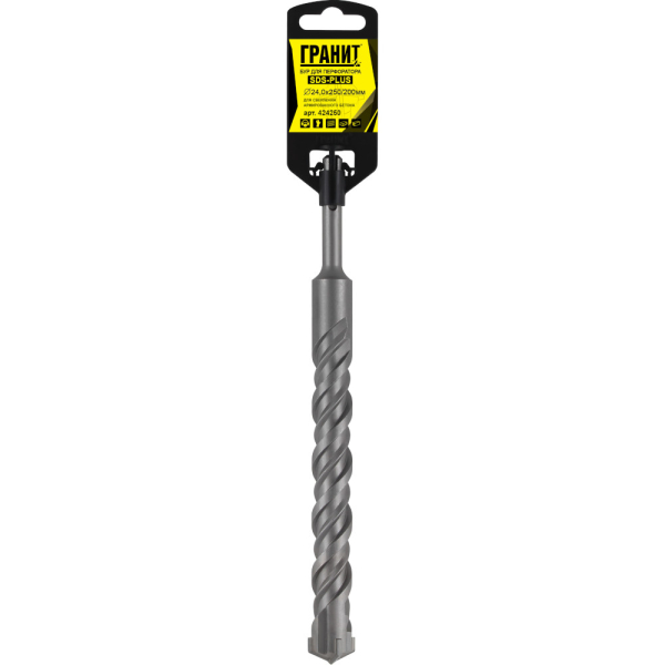 Бур ГРАНИТ SDS+ Quadro-X 24,0-250