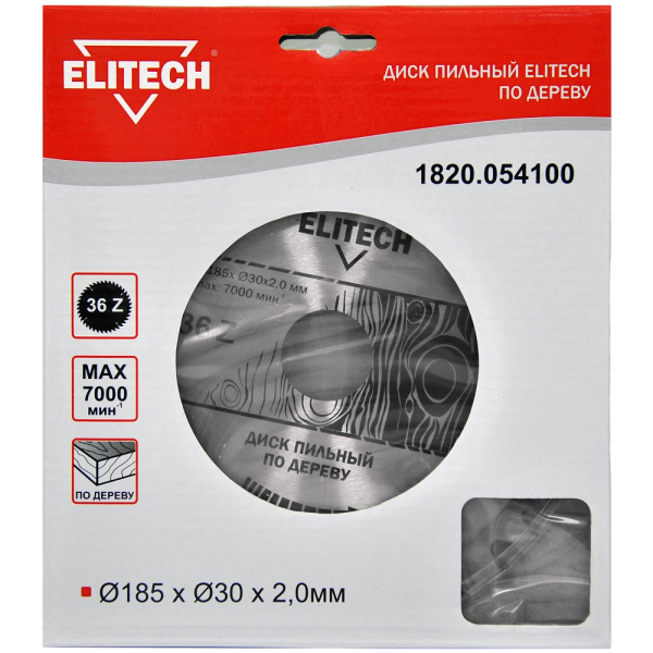 Диск п/п ELITECH 185*30*36