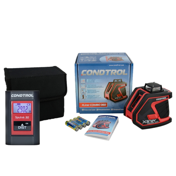 Лазерный уровень CONDTROL XLiner Combo 360 + дальномер Sputnik 30   1-2-174