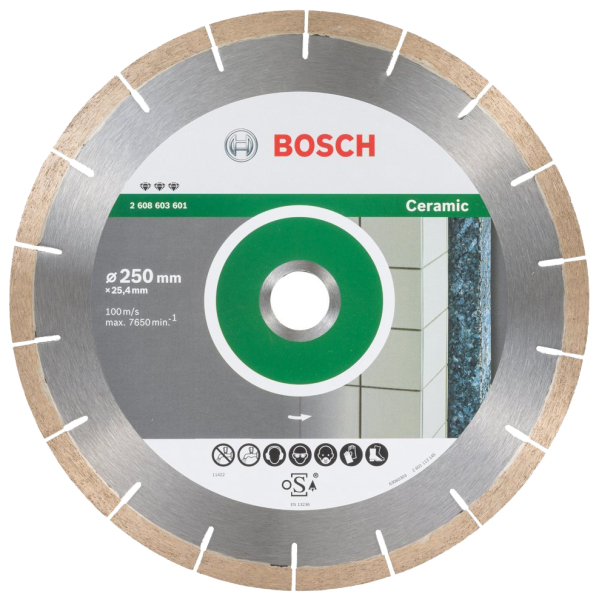 Диск алмазный BOSCH Best for Ceramic and Stone 250*25.4 сегмент  2.608.603.601
