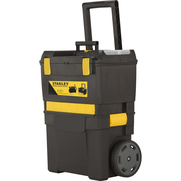 Ящик STANLEY с колесами MOBILE WORKCENTER с пластиковыми замками   STST1-71185