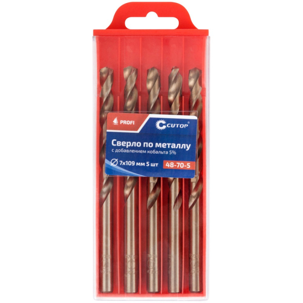 Сверло Cutop Profi 7*109 по металлу 5 шт   48-70-5