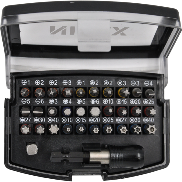 Набор бит NIREX Profi с магнитным адаптером в боксе 32 предмета NBS-32