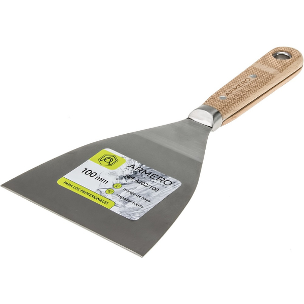 Шпатель-скребок ARMERO 100мм прямой   A202/100