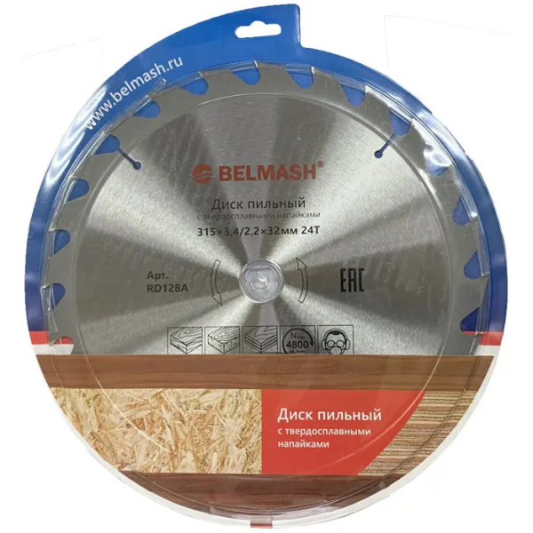 Диск п/п БЕЛМАШ 315*3.4/2.2*32/30 24T   RD128A