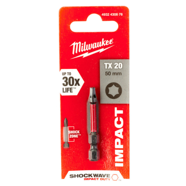 Бита Milwaukee SHOCKWAVE TX20 50мм