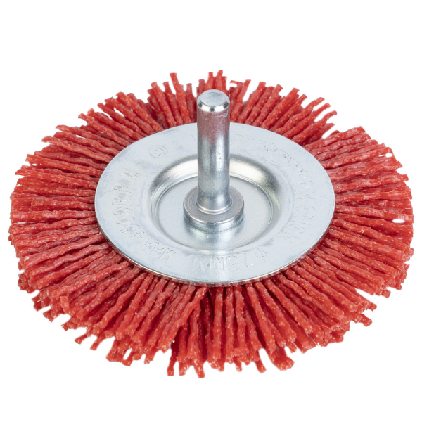 Щетка ELITECH плоская со шпилькой для дрели 75 мм   1820.155500