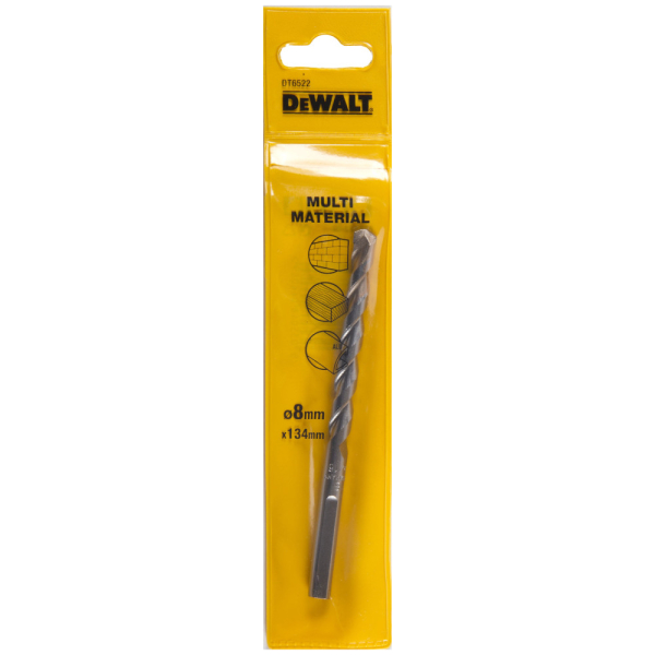 Сверло DEWALT Multimaterial 8*134 мм универсальное   DT 6522