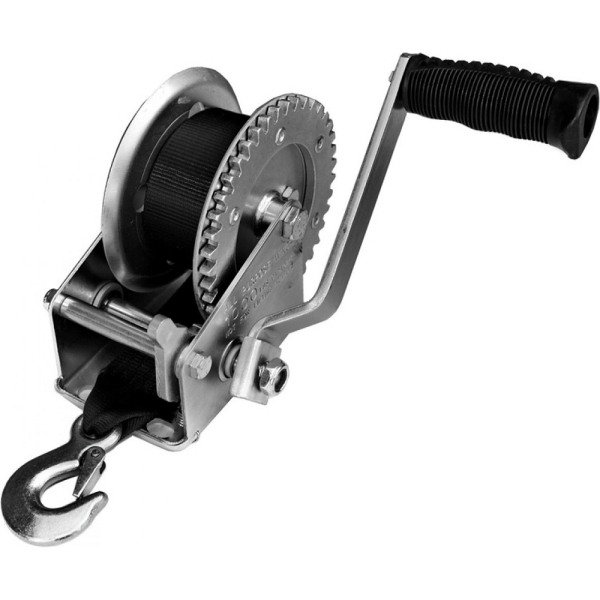 Лебедка ручная TOR ЛФ-2500 (FD) г/п 1,0 т, длина ленты 10 м   1001265