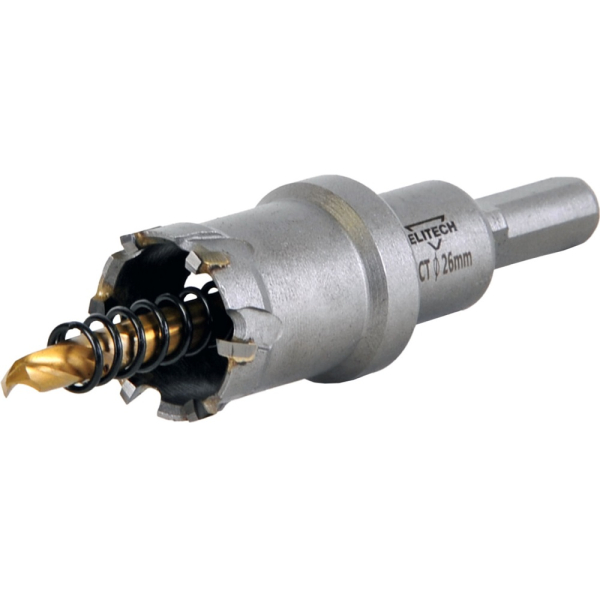 Коронка твердосплавная ELITECH по металлу 26мм   1820.138500