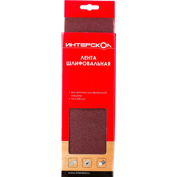 Лента шлифовальная Интерскол 76*533  Р-240