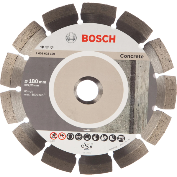 Диск алмазный BOSCH Concrete 180*22.2 сегмент   2.608.602.199