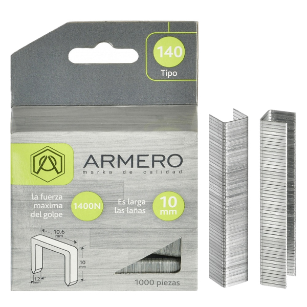 Скобы для степлера ARMERO тип 140, 10мм     A312/012
