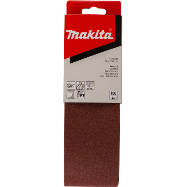 Лента шлифовальная Makita 76*533 K-100   P-37203