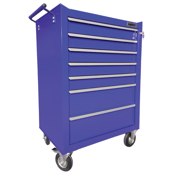 Тележка инструментальная OMBRA 7-ми полочная (синяя) 