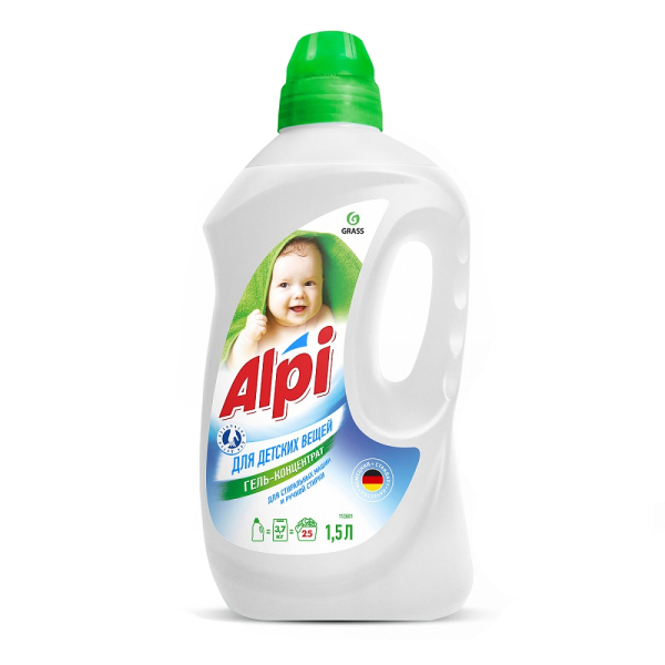 Средство для стирки жидкое GRASS "ALPI sensetive gel" 1.5л   112601