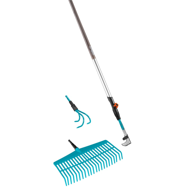 Набор Gardena: Грабли, Рыхлитель, Щелевой очиститель, Рукоятка FSC