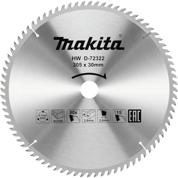Диск п/п Makita 305*30*80   (D-72322)