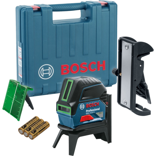 Лазерный уровень BOSCH GCL 2-15G + RM1 + BM3     0.601.066.J00