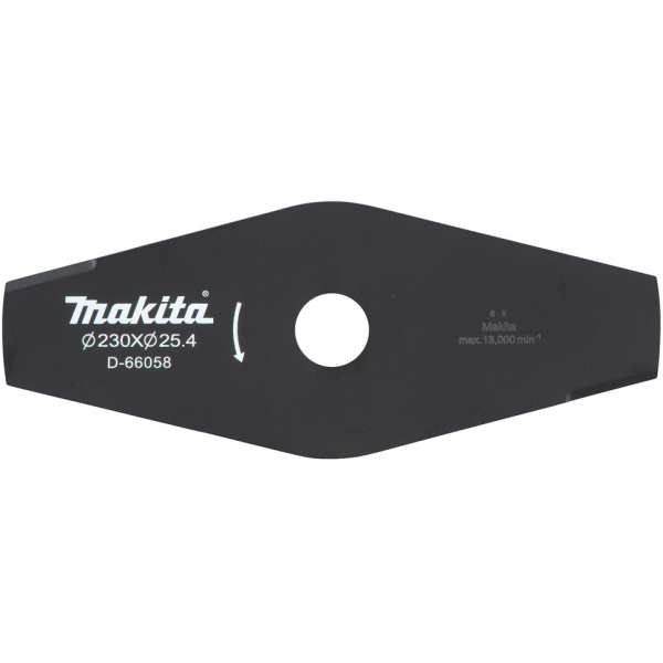 Нож Makita для травы d230x25,4 мм, 2 зуба   D-66058