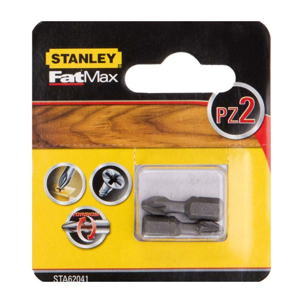 Набор бит STANLEY FatMax Torsion PZ 2*25мм из 2 штук  STA62041