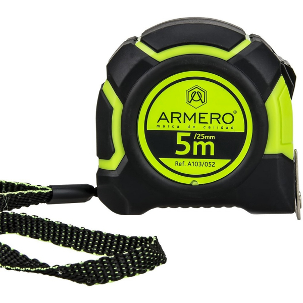 Рулетка ARMERO с фиксатором 5м*25мм   A103/052