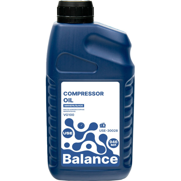 Масло USE Balance компрессорное VG 100 0,946 л   USE-30028