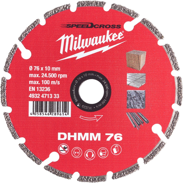Диск алмазный Milwaukee DHMM для M12 FCOT 76мм