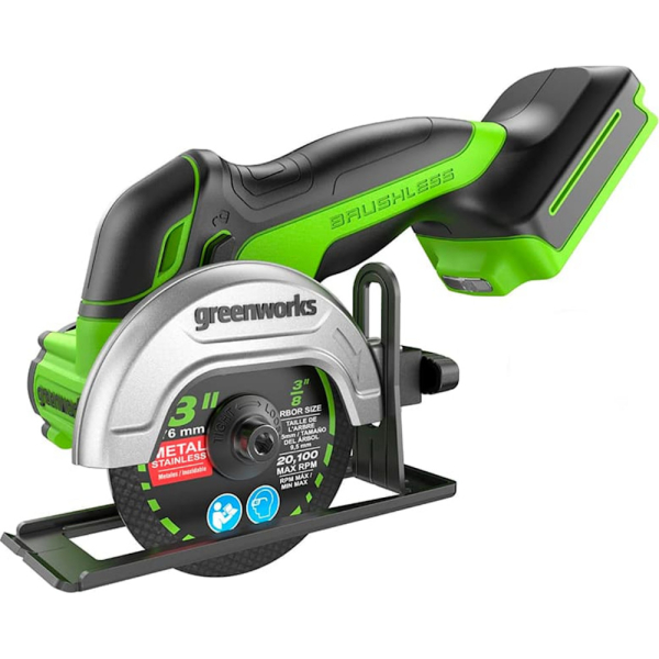 УШМ мини GREENWORKS GD24UCS 24V аккумуляторная   3402007CUA
