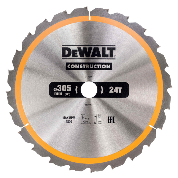 Диск п/п DEWALT DT 1958   305*30*24