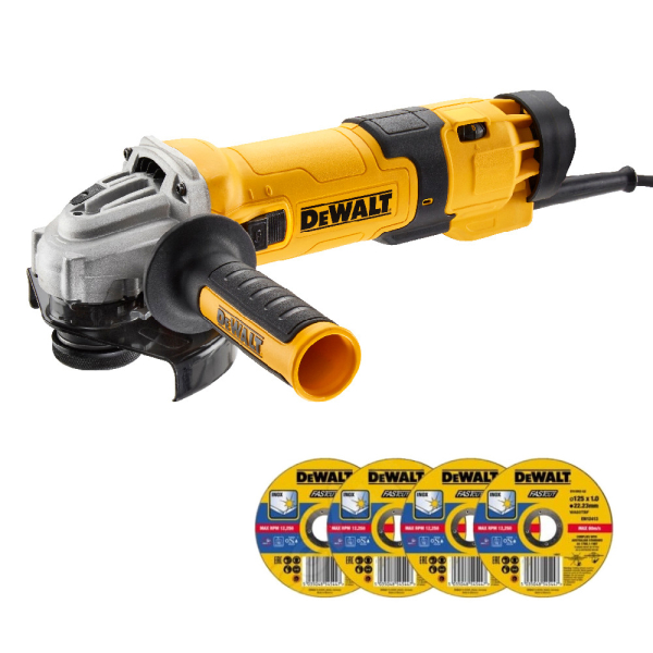 УШМ DEWALT DWE 4257 D4 + набор дисков