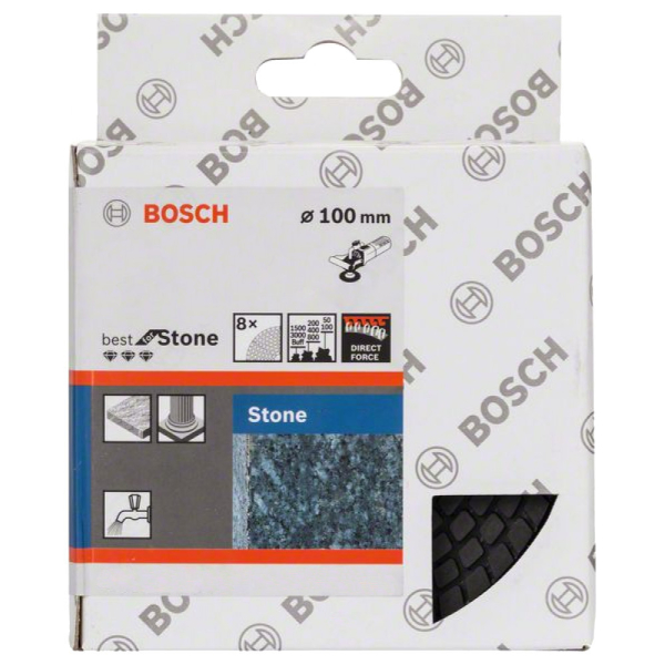 Круг полировальный BOSCH 8 шт     2.608.603.393