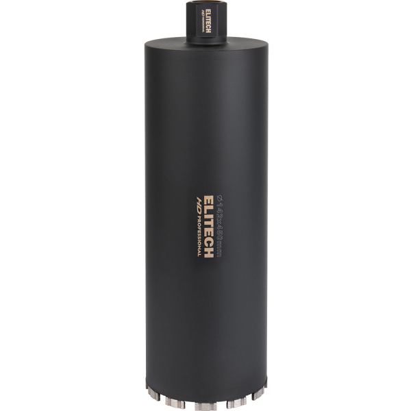 Коронка алмазная ELITECH 142*450 1/4" с охлаждением   1110.012300