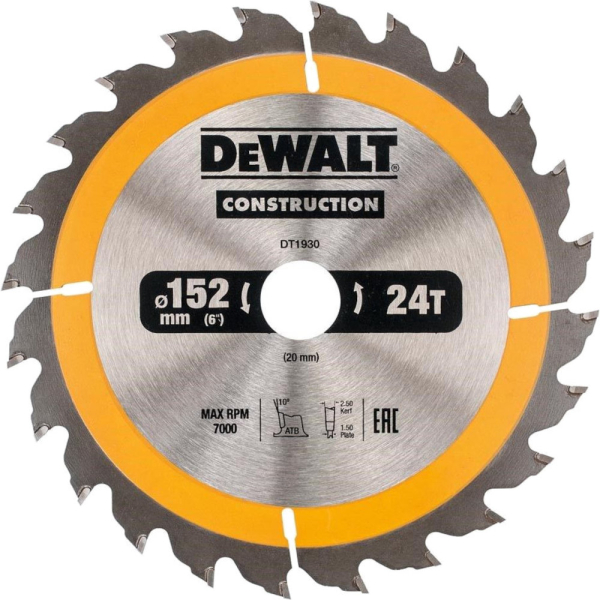 Диск п/п DEWALT DT 1930   152*20*24
