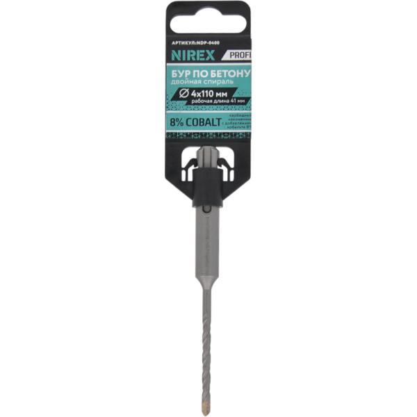 Бур NIREX Profi SDS+ 4*110 NDP-0400