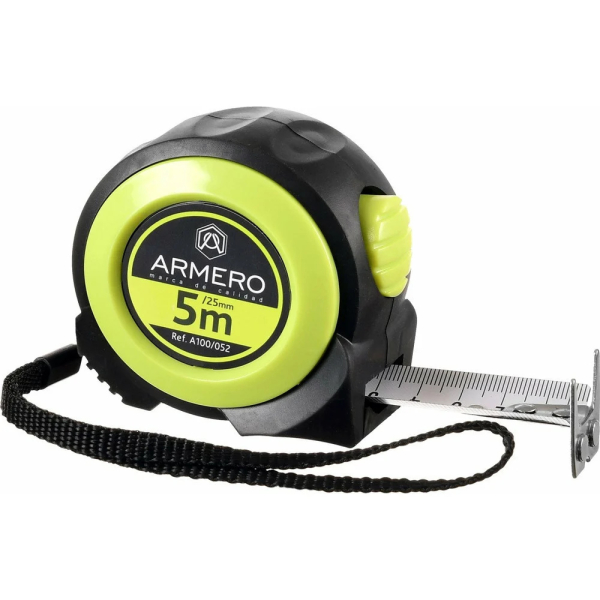 Рулетка ARMERO с автоблокировкой 5м*25мм     A100/052